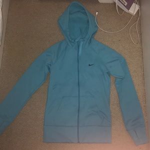 Bright blue Nike zip up